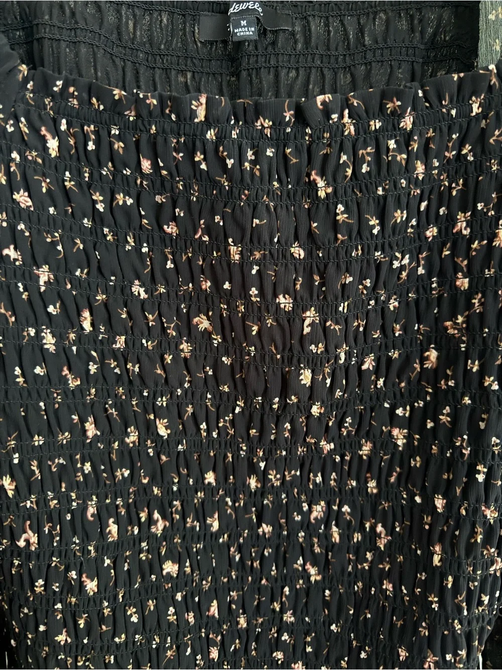 Madewell smocked bodice